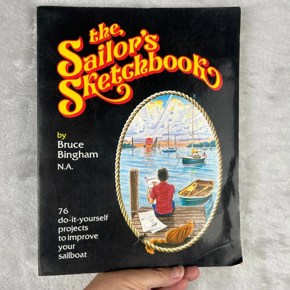 vintage Sailboat do it yourself project book Sailing boat repair knots